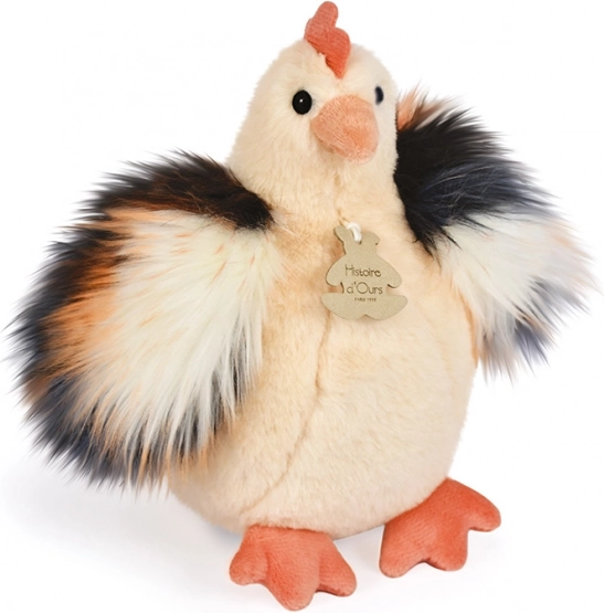 Beige pluchen kip 20 cm Doudou Histoire d'Ours