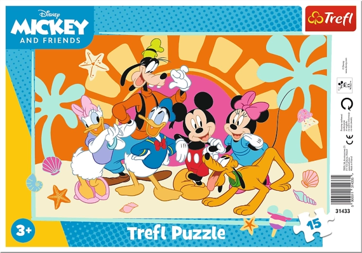 Puzzel MICKEY EN ZIJN VRIENDEN 15 stukjes
