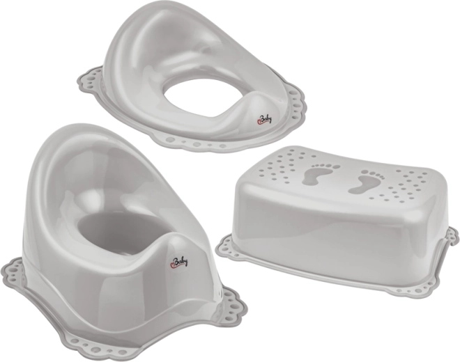 Maltex antislip toiletset Classic grijs