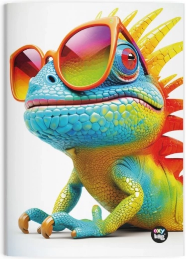Gelijnd A4-notitieboek Chameleon