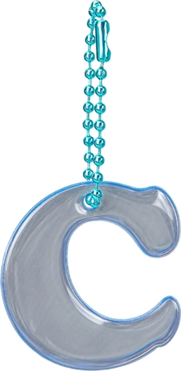 Baagl reflecterende hanger letter C