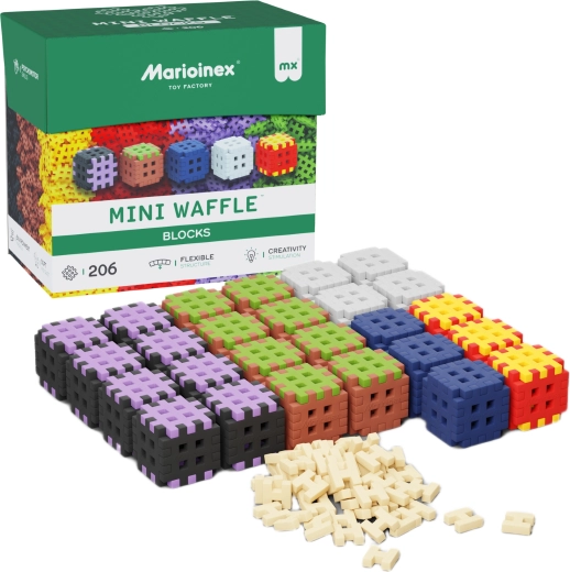Bouwset mini waffle blocks 206 stuks MARIOINEX