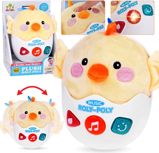 muzikaal schommelend kuikentje met melodieën, licht en geluiden