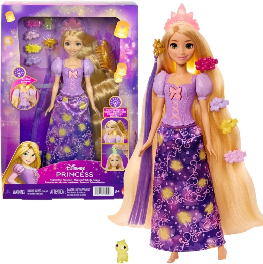 Disney Princess pop Rapunzel met stralend haar