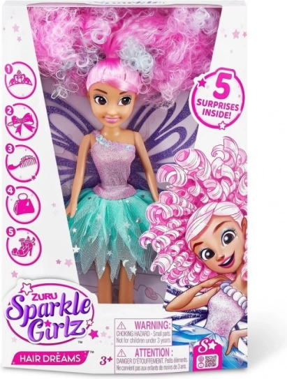 Loutka Sparkle Girlz Jouw Droomkapsels 26,67 cm