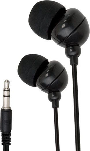 Zwarte oordopjes met 3,5mm-jack