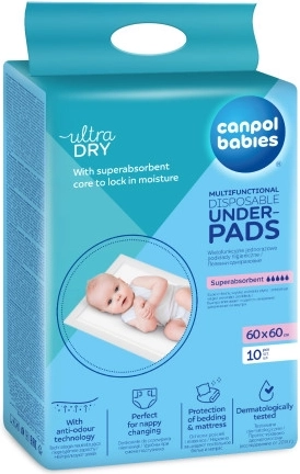 Canpol babies Multifunctionele hygiënische onderleggers 60x60cm 10 stuks