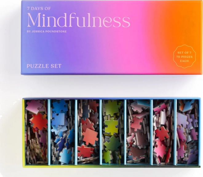 Puzzle Jessica Poundstone – 7 dagen mindfulness (7 × 70 stukjes) van GALISON