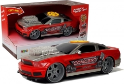 Muzikale dansauto DJ met lichten en luidsprekers