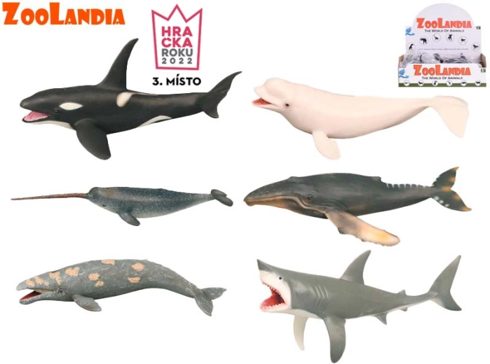 Zoolandia zee dieren – plastic figuren 18–26 cm, set