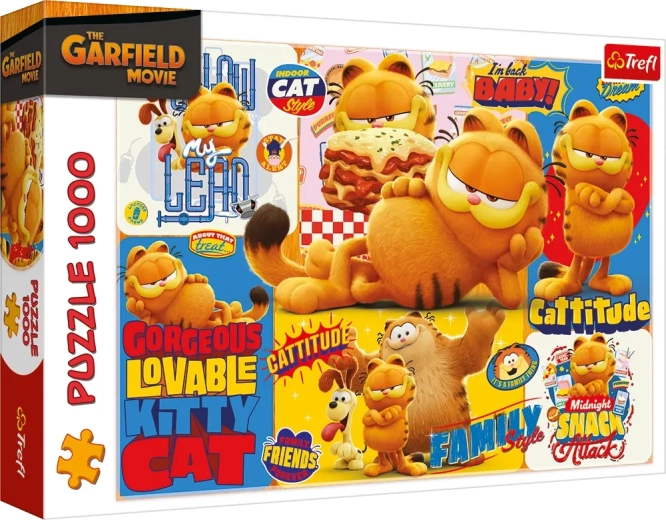 Puzzel 1000 stukjes Garfield – avontuur (Trefl)