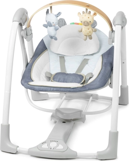 Ingenuity draagbare schommel Swing'n Go Chambray