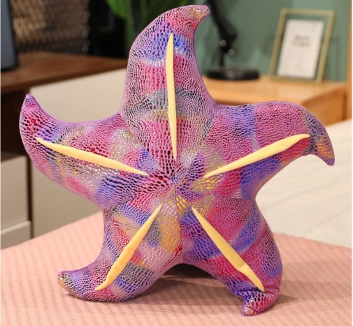 Pluchen paarse zeester – kussen 45 cm