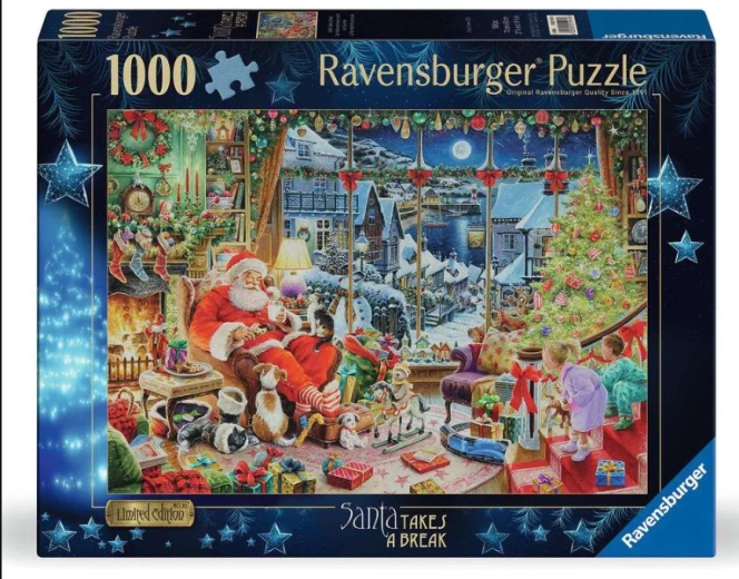 Ravensburger puzzel limited edition nr. 30: Santa heeft pauze 1000 stukjes