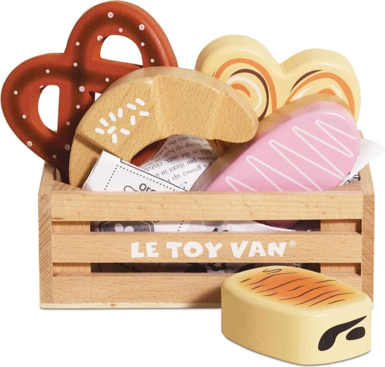 Houten gebak in krat Le Toy Van Honeybake