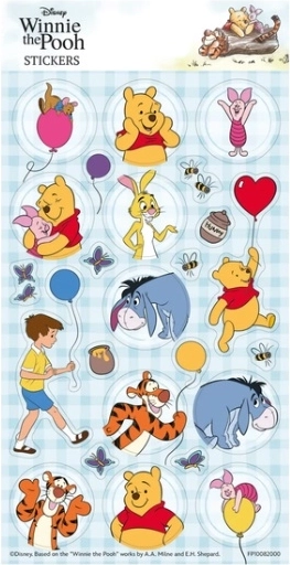 CCG stickers Winnie de Poeh F2 met glitters