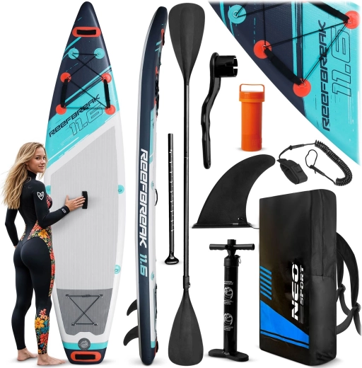 Opblaasbaar SUP-bord Neo-Sport Reefbreak 11'6 (350 cm) met accessoires