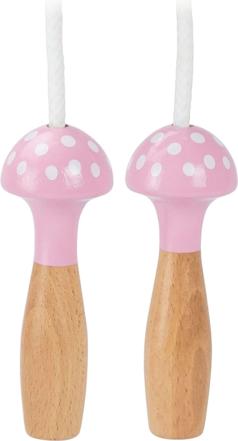 Roze springtouw met stippen VILAC