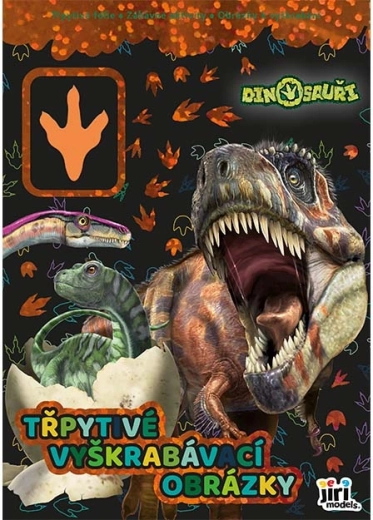 Glitter kraskaart-afbeeldingen Dinosaurussen