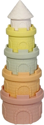 Rubberen bouwblokken – kasteeltoren voor de allerkleinsten