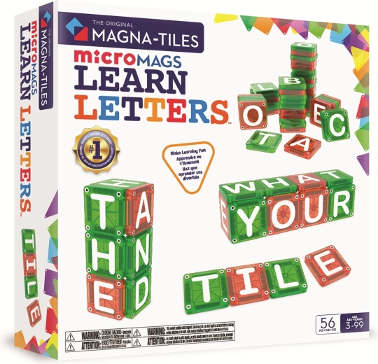 MAGNA-TILES magnetische bouwset microMAGS letters, 56 onderdelen