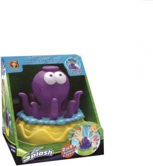 Spuitende tuininktvis met bellenblaas