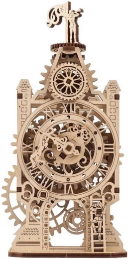 Ugears houten mechanische bouwset – klokkentoren