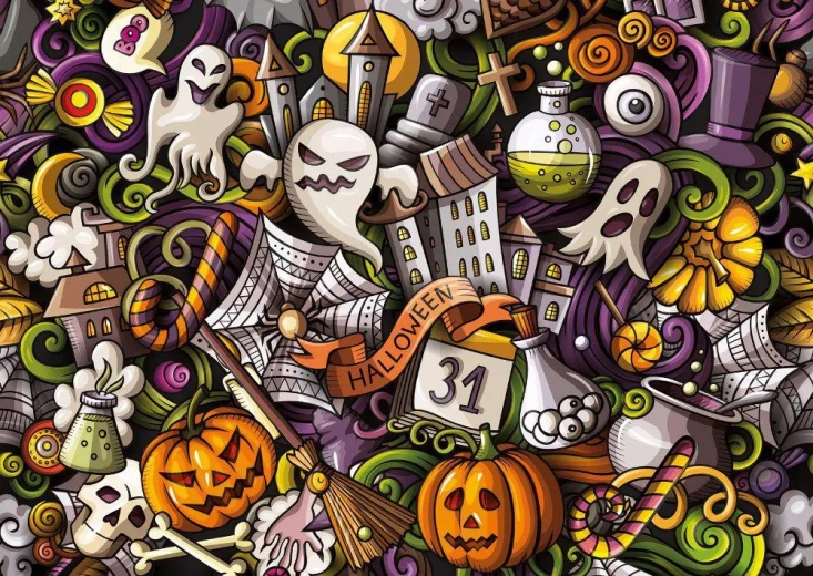 puzzel halloween 1000 stukjes