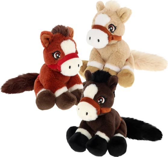 Keeleco pluchen pony met staart 16 cm