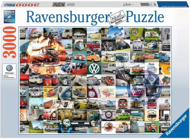 Ravensburger puzzel 3000 stukjes – 99 momenten VW Campervan
