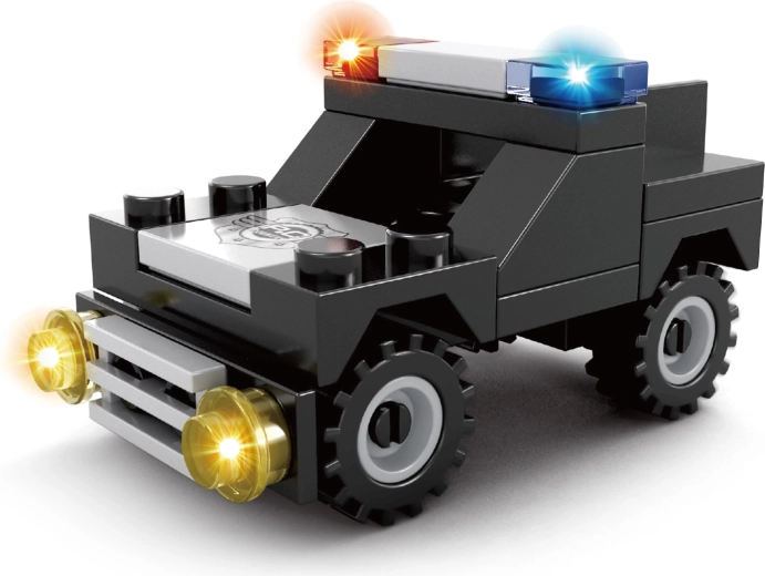 Compatibele bouwset BLOXO politieauto, 31 onderdelen