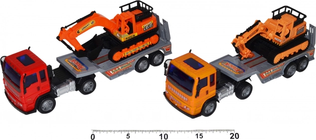 Vrachtwagen met bouwmachine met frictie-aandrijving, 28 cm