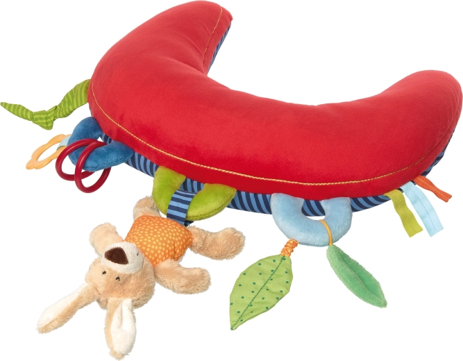 Sigikid buikactiviteitenkussen met rammelaar 37 cm