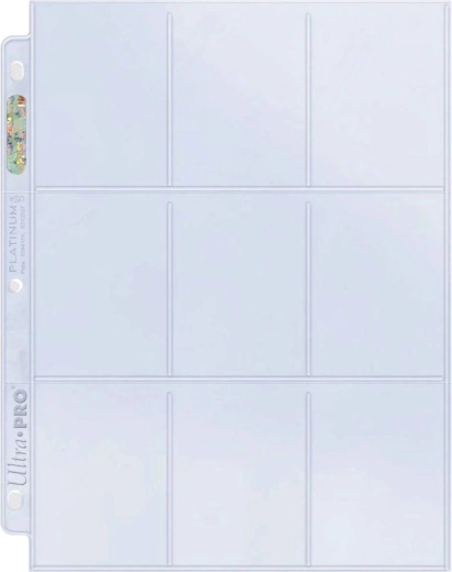 Ultra Pro Platinum Hologram pagina-insteekhoezen voor verzamelkaarten (9 vakken) - 1 stuk