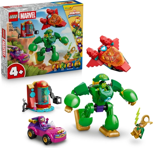 LEGO Marvel Loki tegen het team van Iron Man