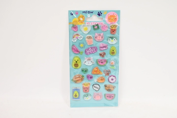 STNUX 3D puffy stickers katten