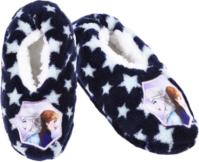 Donkerblauwe kindersloffen Disney Frozen