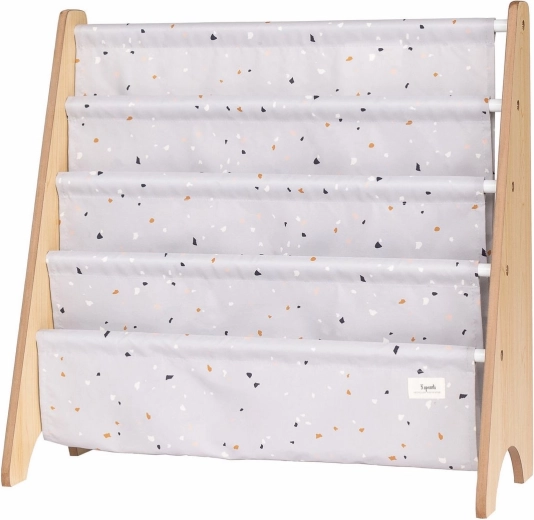 3 Sprouts boekenstandaard recycled terrazzo/light gray