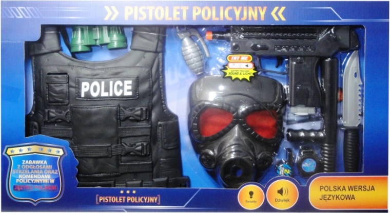 Politieset met Poolse spraakmodule