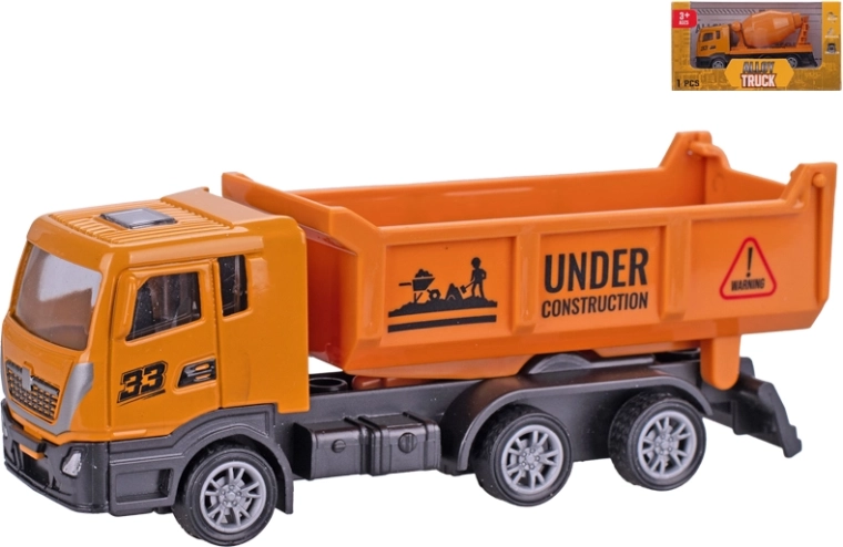 Metalen bouwvoertuigmodel met terugtrekmotor 12 cm