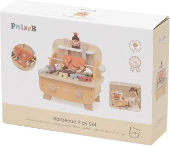 Houten kinderbarbecue PolarB mijn eerste BBQ