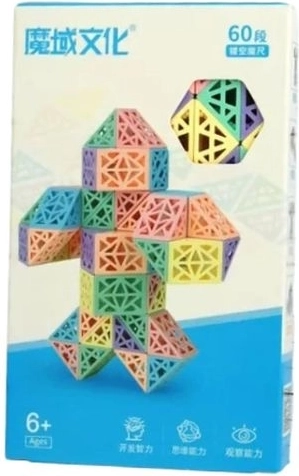 Magnetische bouwset in doosje – pastel piramides (60 stuks)