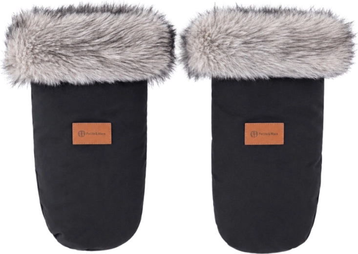 Petite&Mars handschoen voor kinderwagen Fjora forever black