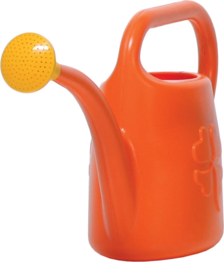Plastic gieter 4,5 l met afneembare broes – oranje