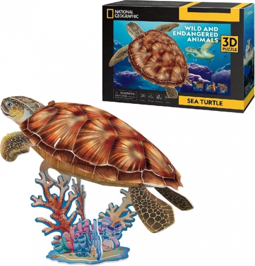 3D-puzzel NATIONAL GEOGRAPHIC zeeschildpad – 31 stukjes