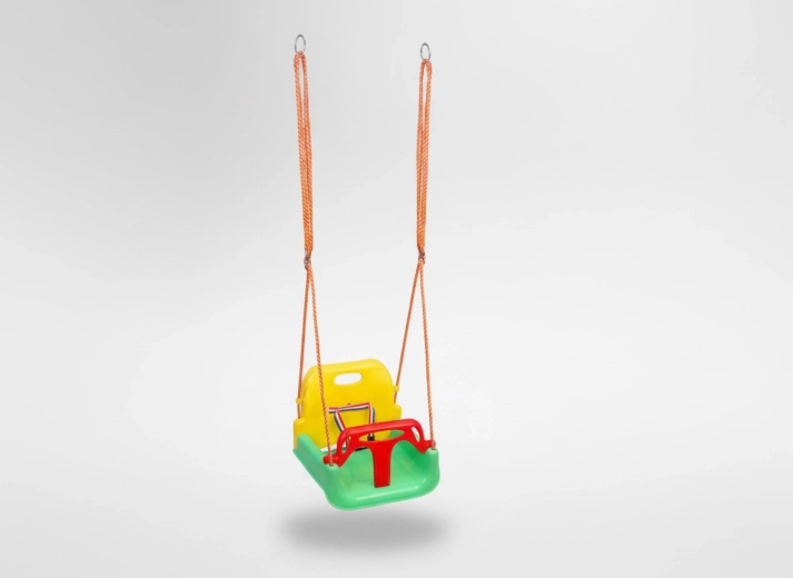 Kinder emmerzit-schommel met hoge rugleuning 42 × 38 × 41 cm