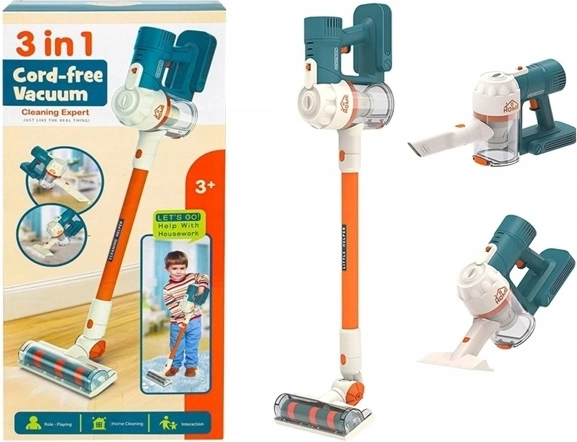 BIGTOYS 3-in-1 speelgoedstofzuiger op batterijen voor kinderen