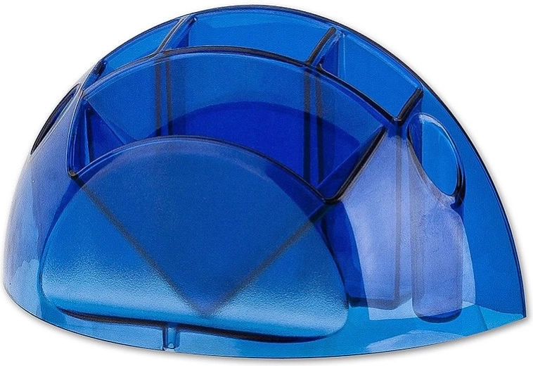 Pennen- en memoblokhouder ICO Smart, transparant blauw