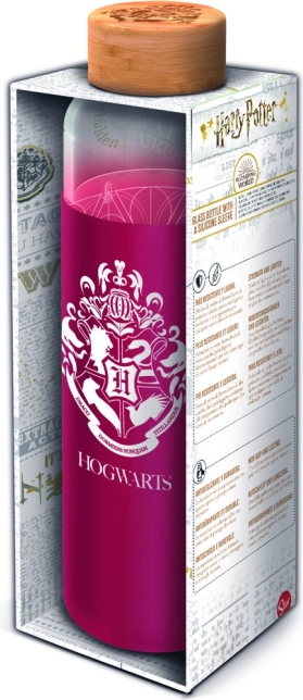 Glazen fles met siliconen hoes HARRY POTTER 585 ml