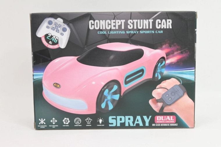 RC-auto met USB-opladen, licht- en rookeffect